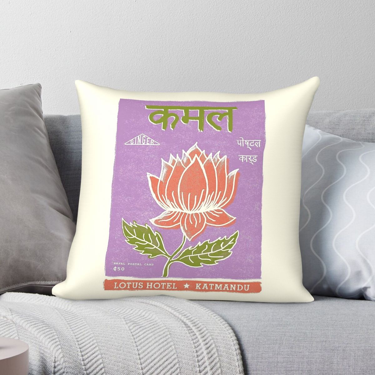 Home Decor Kathmandu - 로터스 플라워 호텔 카트만두 사각 베개