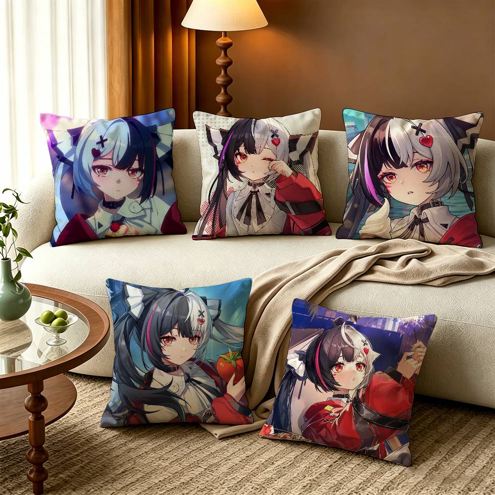 Home Decor Nte - N-NTE L-Lacrimosa 스퀘어 지퍼 코튼 린넨