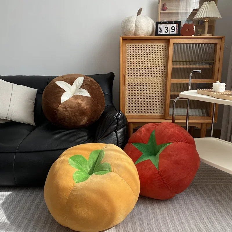 Home Decor Aesthetic Pinterest - 토마토 모양의 야채 버섯 감이있는 쿠션