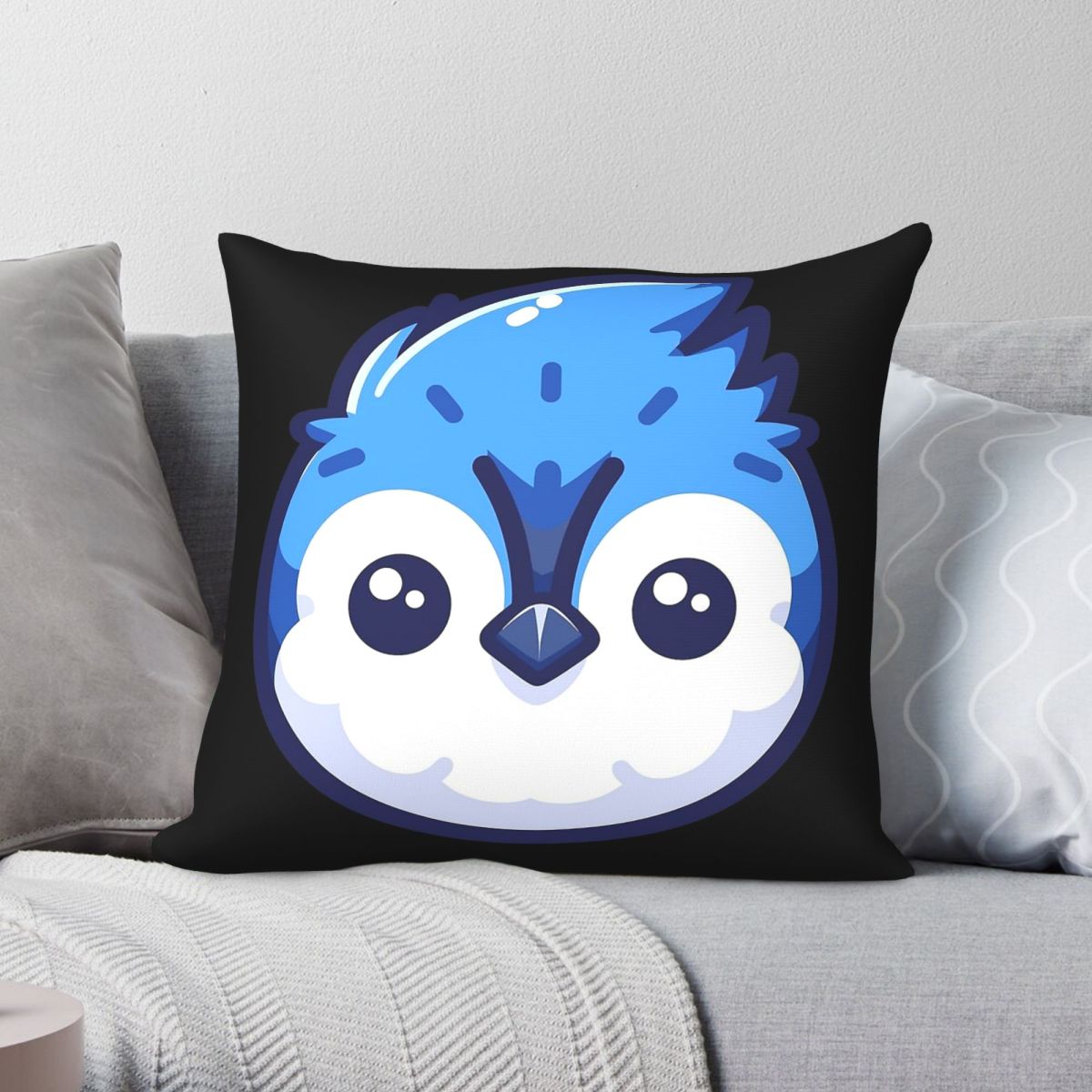 Home Decor Vector - 귀여운 벡터형 블루 제이 얼굴 모양