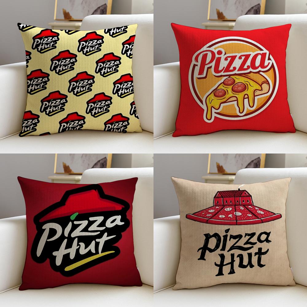Home Decor Za - 맛있는 P-Piz-za Hu-tS 쿠션 커버 부드러운