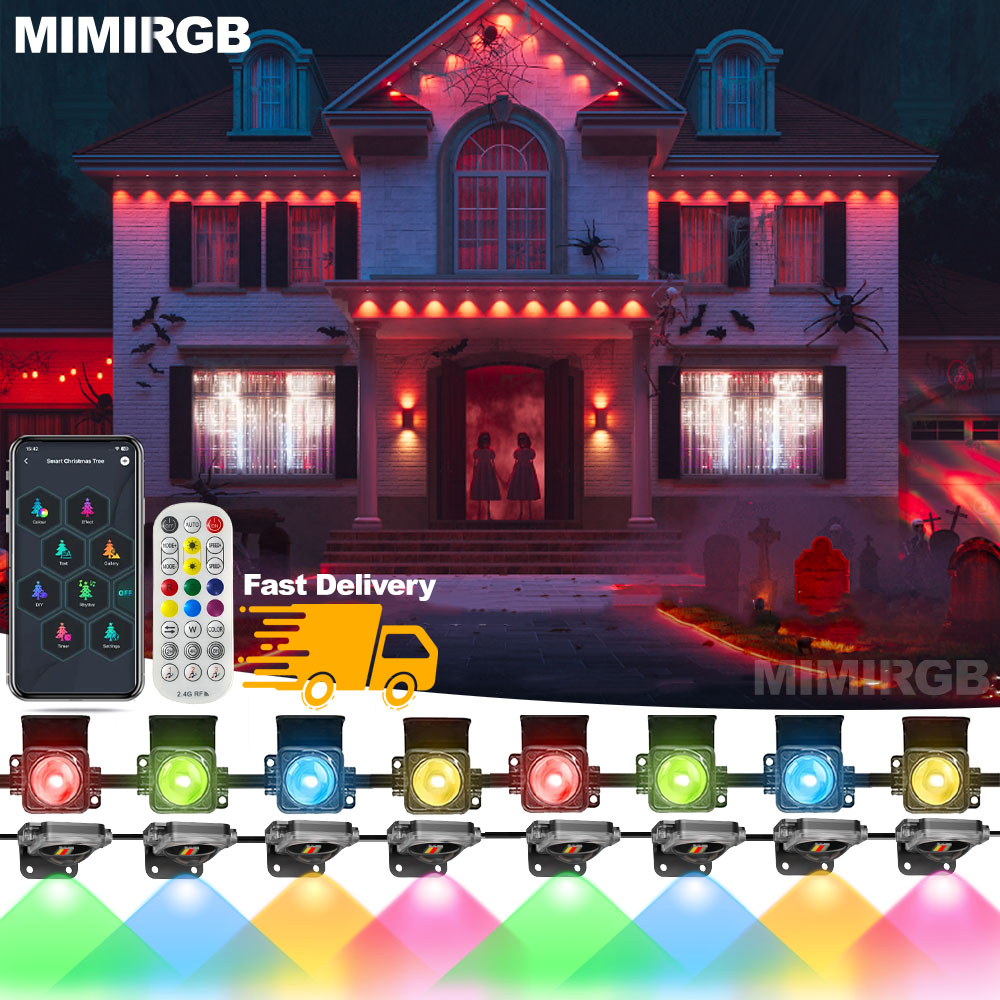 Home Decor App Free - 45M 90LED 영구 야외 조명 할로윈