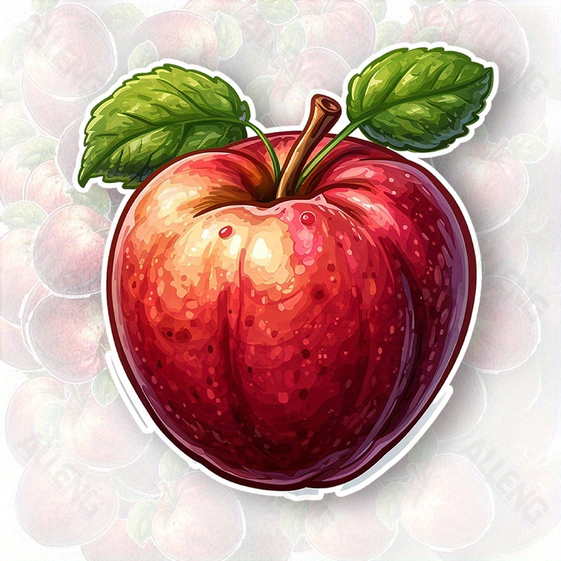 Home Decor Vector - 얼랑레드애플 벡터 아트 스티커 - 자동차,