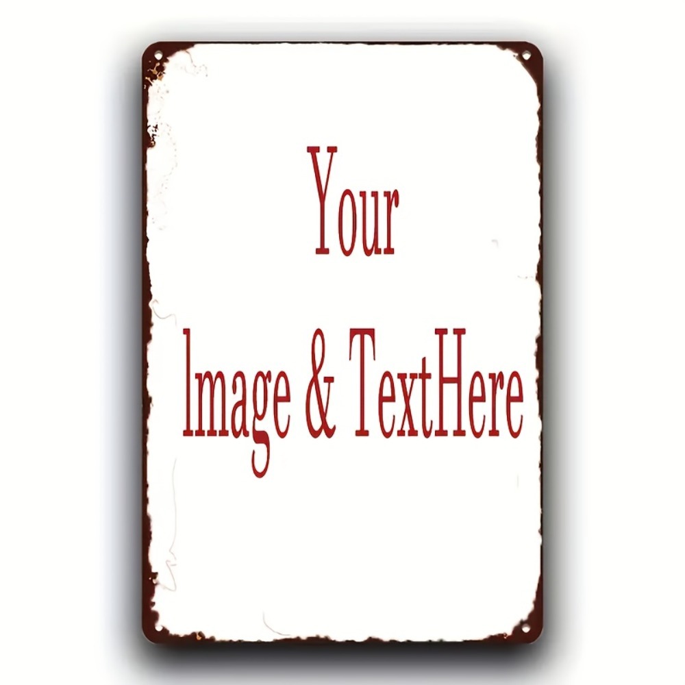 Home Decor Free Images - 맞춤형 소박한 금속 벽 장식판 8x12인치,