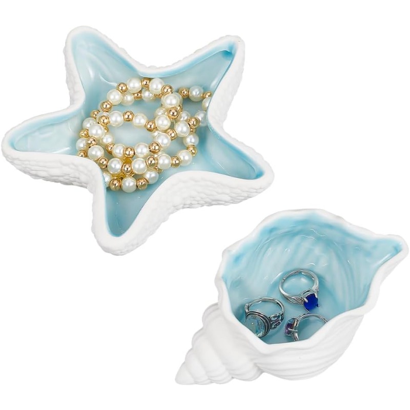 Ceramic Trinket Dish - 세라믹 주얼리 트레이 소라 불가사리 모양