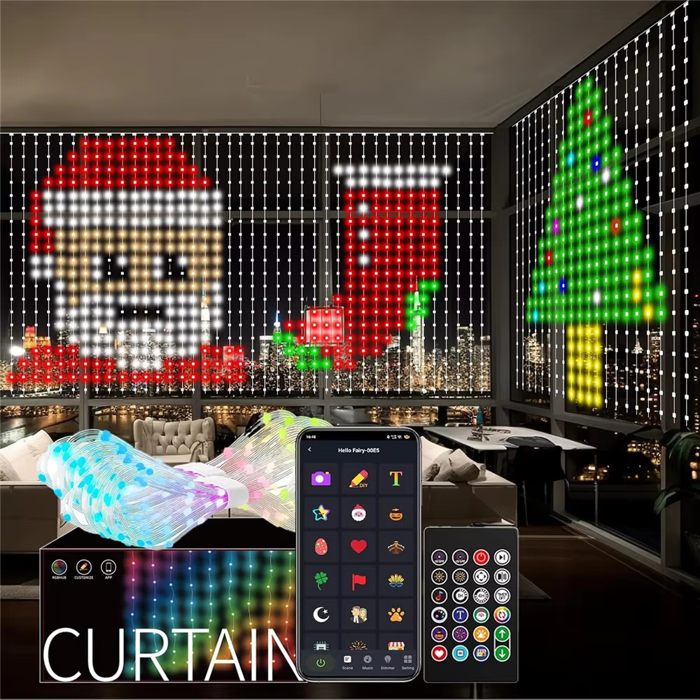 Home Decor App Free - 스마트 RGB 픽셀 커튼 조명 블루투스