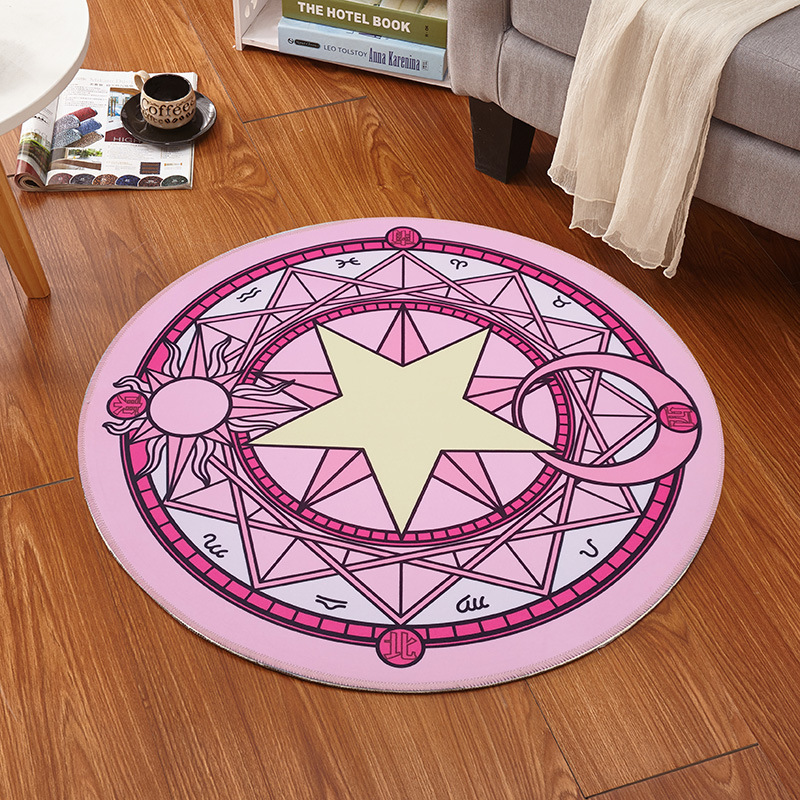 Flooring Home Decor - 60x60cm 애니메이션 카드 캡터 사쿠라 매직