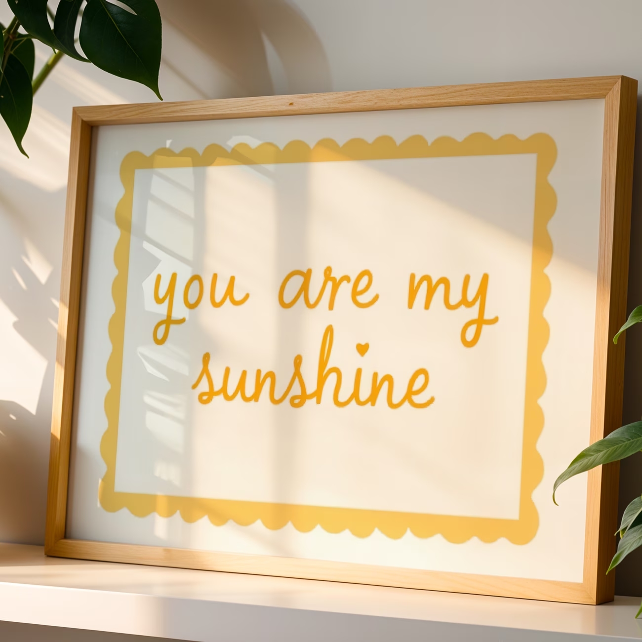 Home Decor Yellow - 모던 유 아르 마이 선샤인 쿼트