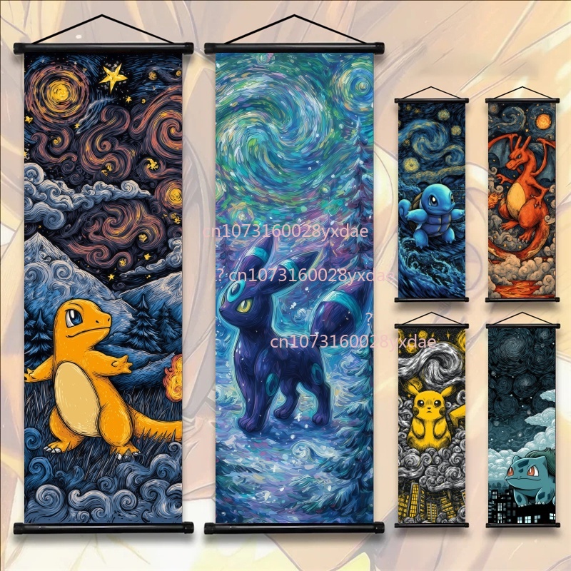 Home Decor Free Images - 인쇄된 포켓몬 포스터, 애니메이션 벽 예술