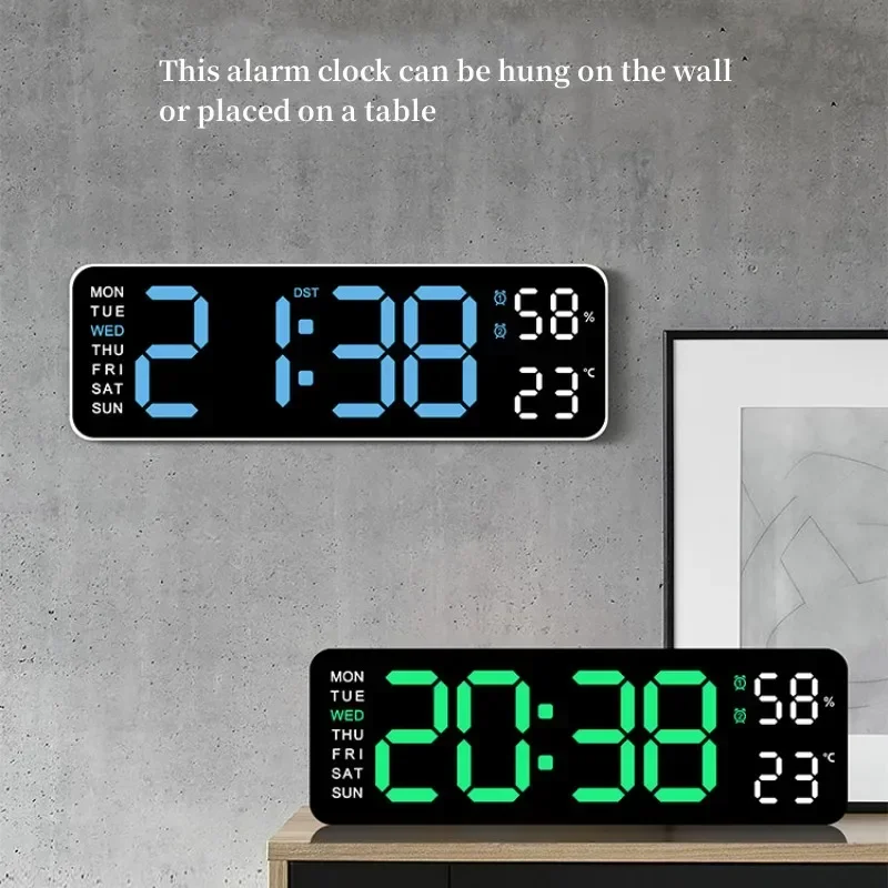 Home Decor Aesthetic Pinterest - 9인치 대형 디지털 벽시계 USB 전원