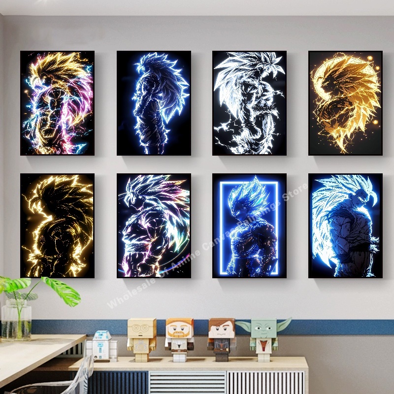 Home Decor Free Images - 애니메이션 드래곤 볼 Wukong 네온 불빛