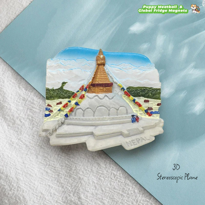 Home Decor Kathmandu - 네팔 카트만두 부다 스투파 풍경 냉장고