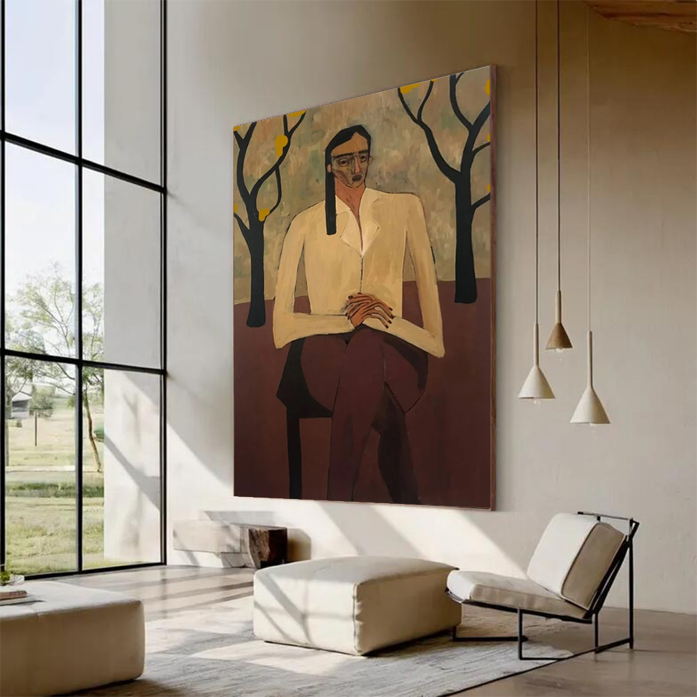 Home Decor Free Images - 100% 수작업 추상 유화 캔버스 그림,
