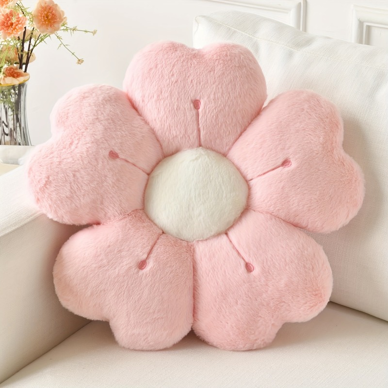 Home Decor Aesthetic Pinterest - 꽃 모양의 플러시 던지기 베개 -