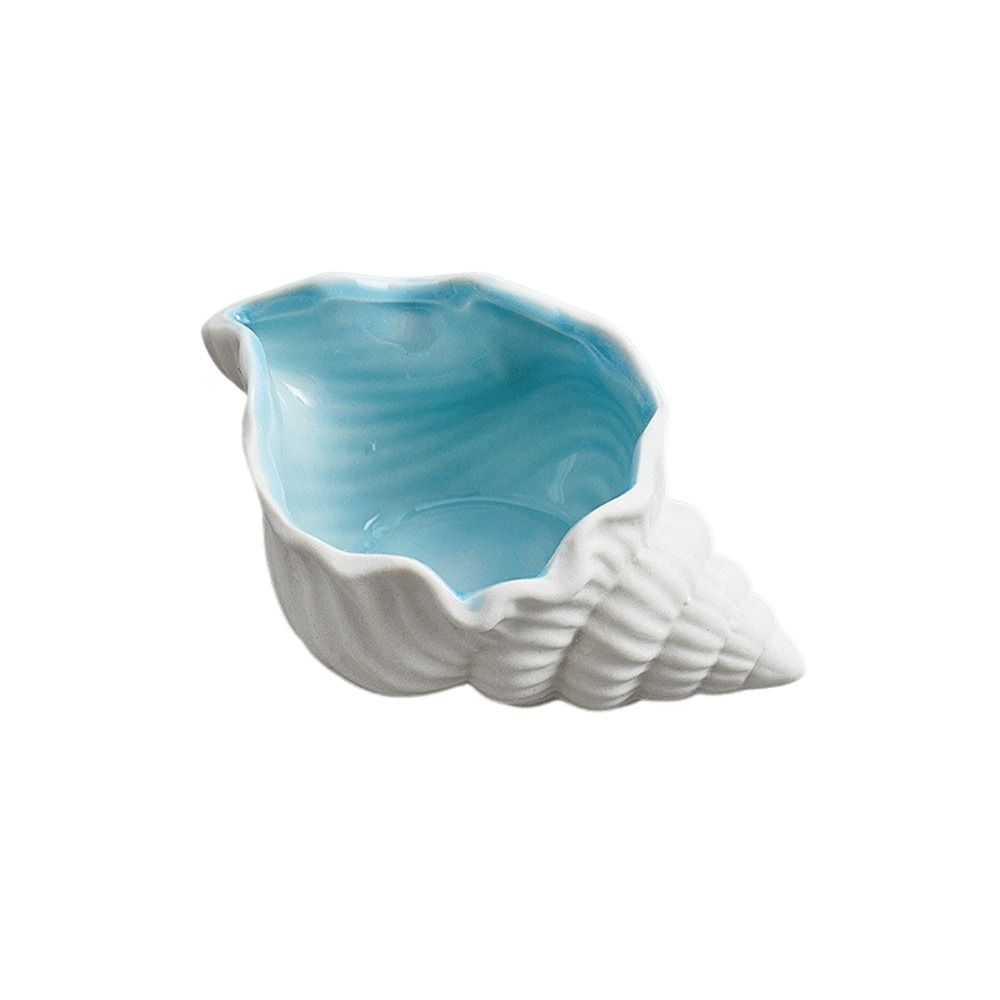 Ceramic Trinket Dish - 소라 모양 세라믹 보석 트레이, 다목적