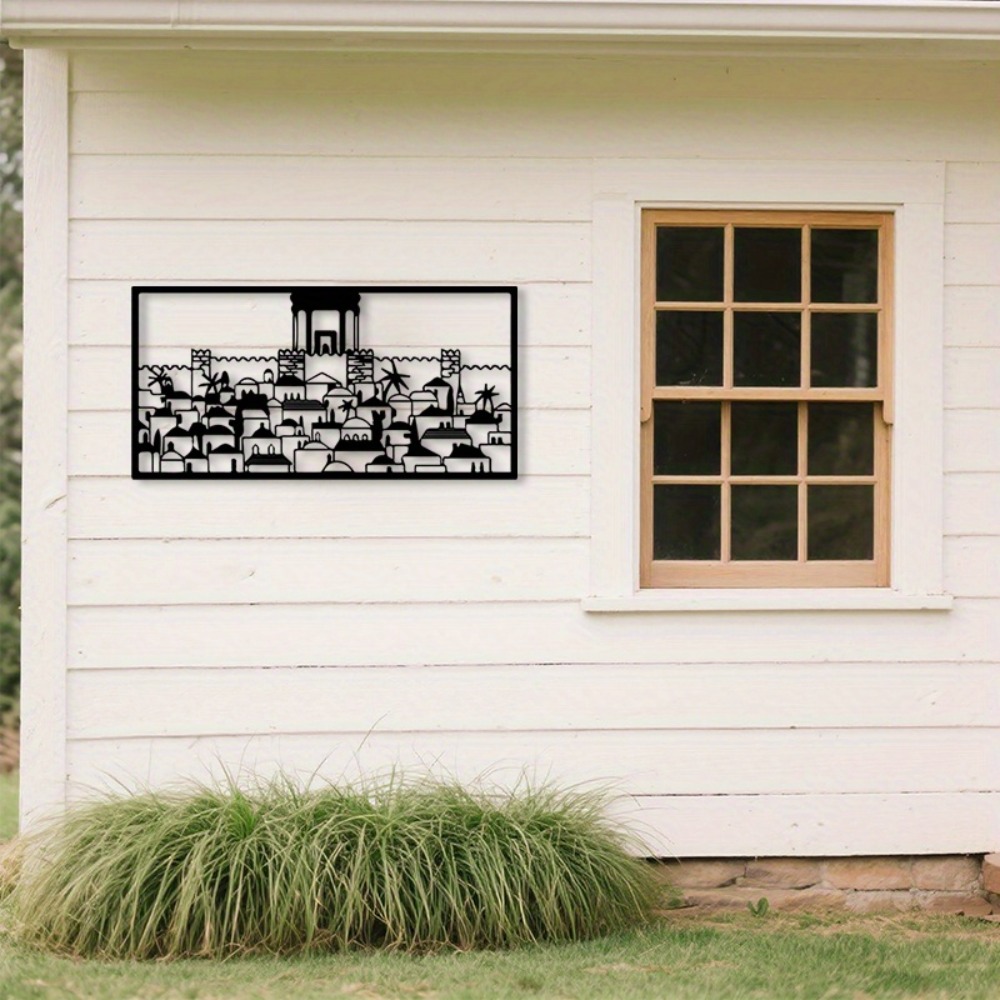 Home Decor Gift - CIFBUY 금속 벽 예술 예루살렘 벽화