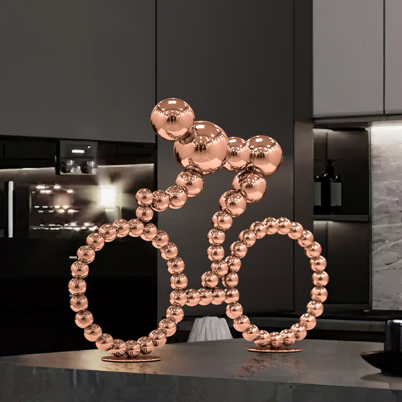 Home Decor Za - 고급 현대 중국산 스테인리스 스틸 조각상,