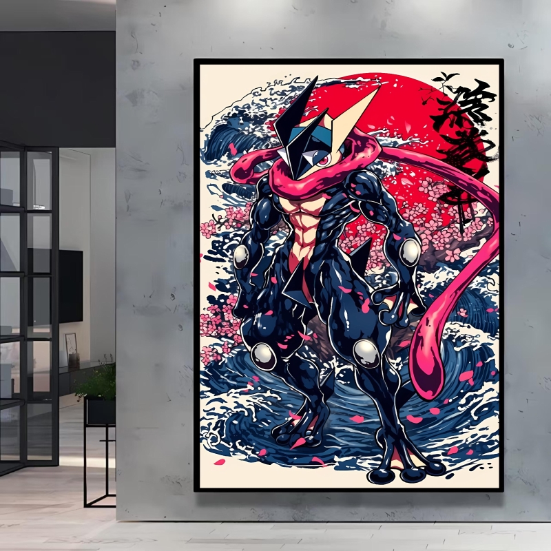 고품질 캔버스 포스터 인쇄 포켓몬 그레니냐 만화 캐릭터 - Home Decor Free Images 리뷰 및 가격
