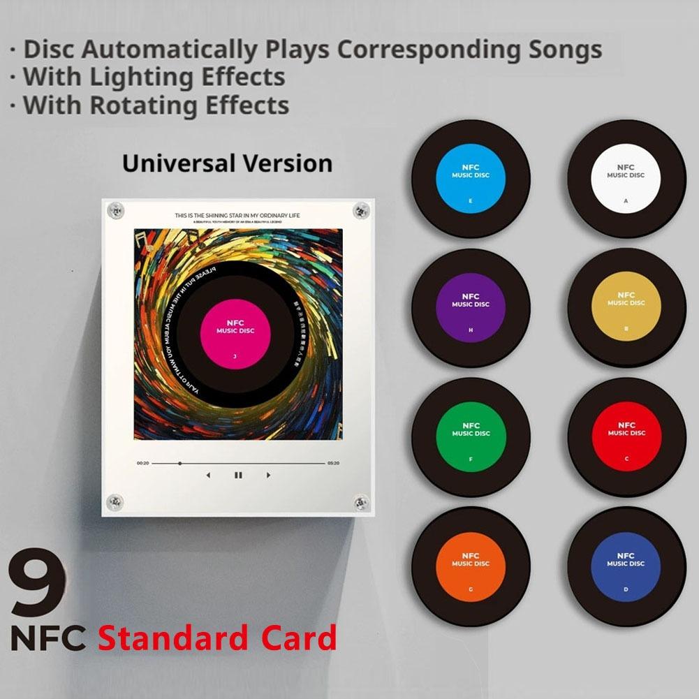 빈티지 NFC 감지형 노래 플레이어와 9개의 빈 디스크 - Home Decor Range 리뷰 및 가격