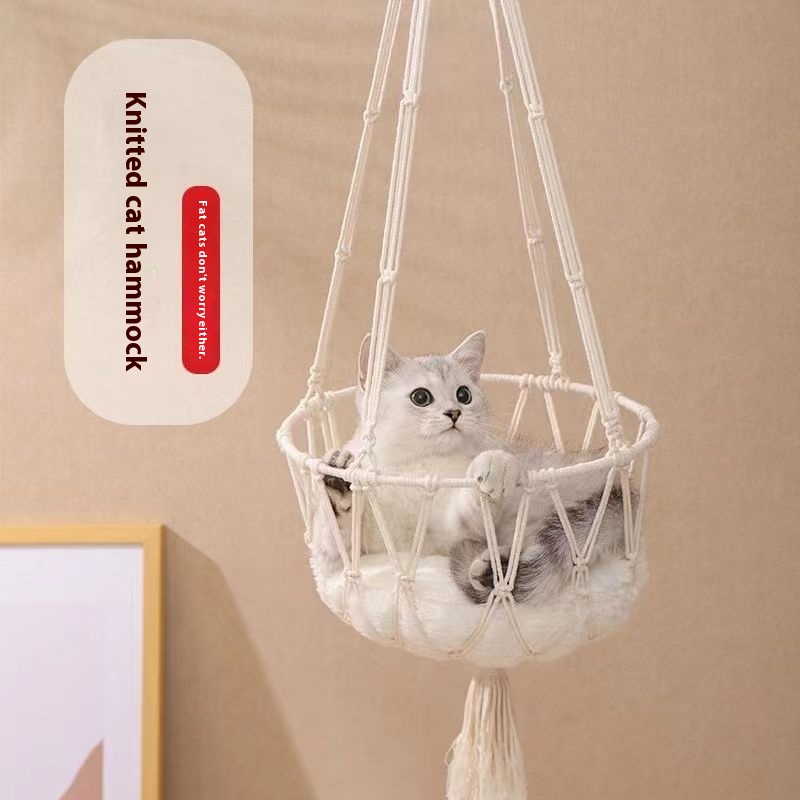 겨울용 고양이 창문 놀이터, 손으로 엮은 밧줄로 만든  - Woven Wall Basket 리뷰 및 가격