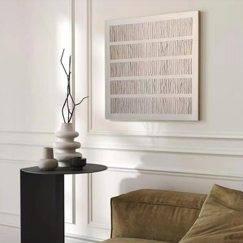 100% 수작업 추상 유화 캔버스 그림, 오목볼록 블록 - Home Decor Free Images 리뷰 및 가격