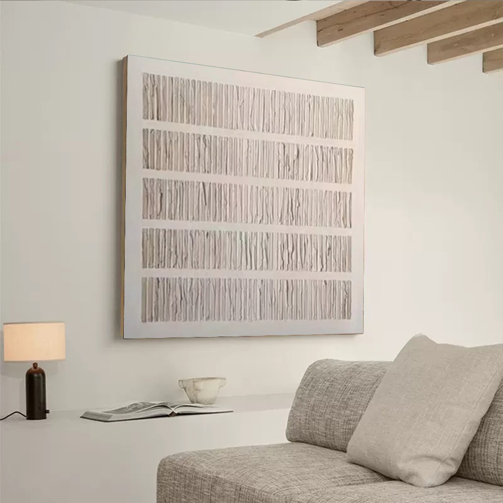 100% 수작업 추상 유화 캔버스 그림, 오목볼록 블록 - Home Decor Free Images 리뷰 및 가격