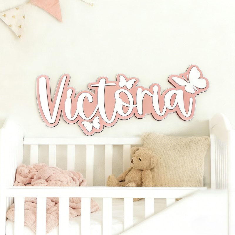 1Pc 사용자 정의 만화 나비 이름 나무 이름표, 홈  - Home Decor Names 리뷰 및 가격