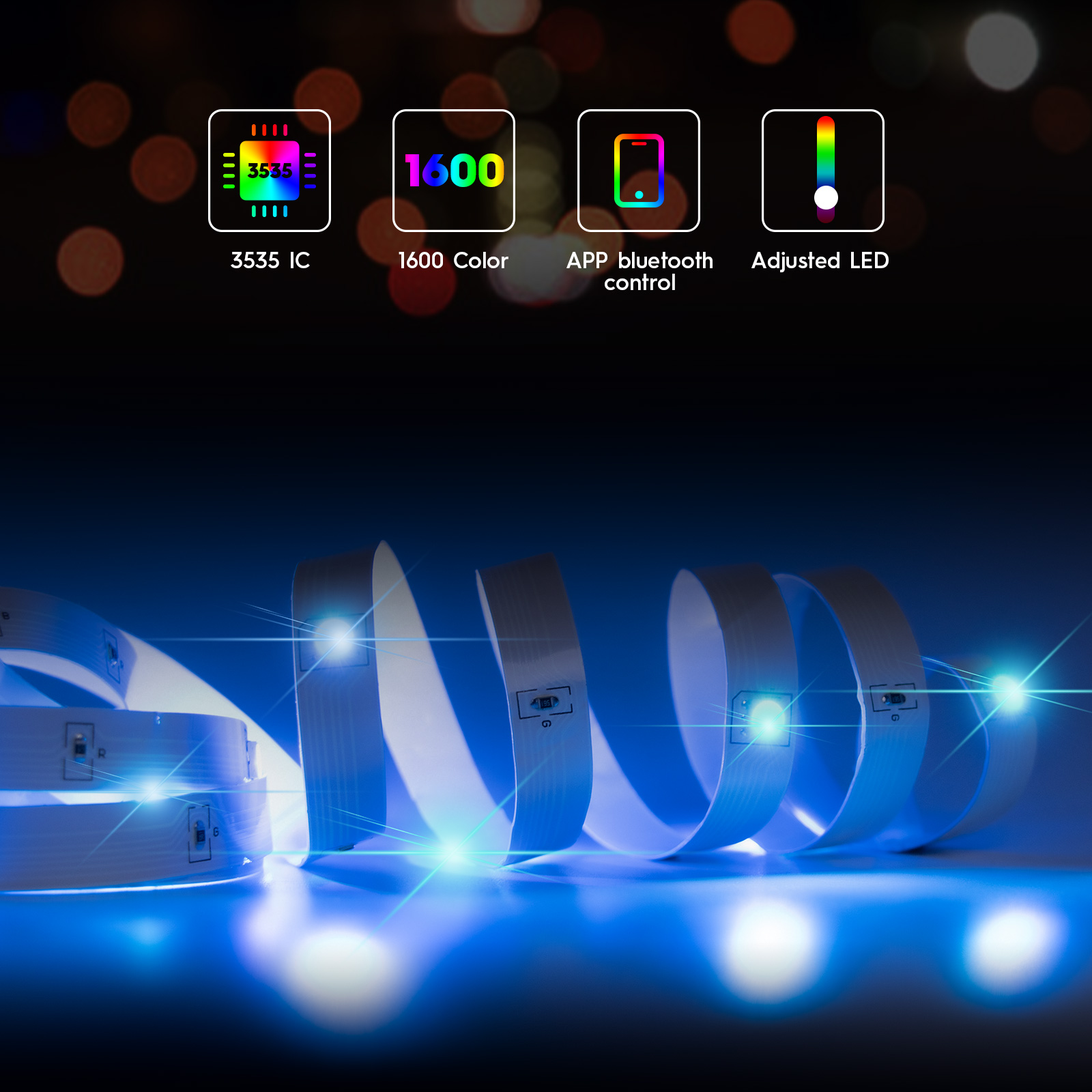 40M 5V USB RGB Led 스트립 TV 백라이트 - Home Decor App Free 리뷰 및 가격