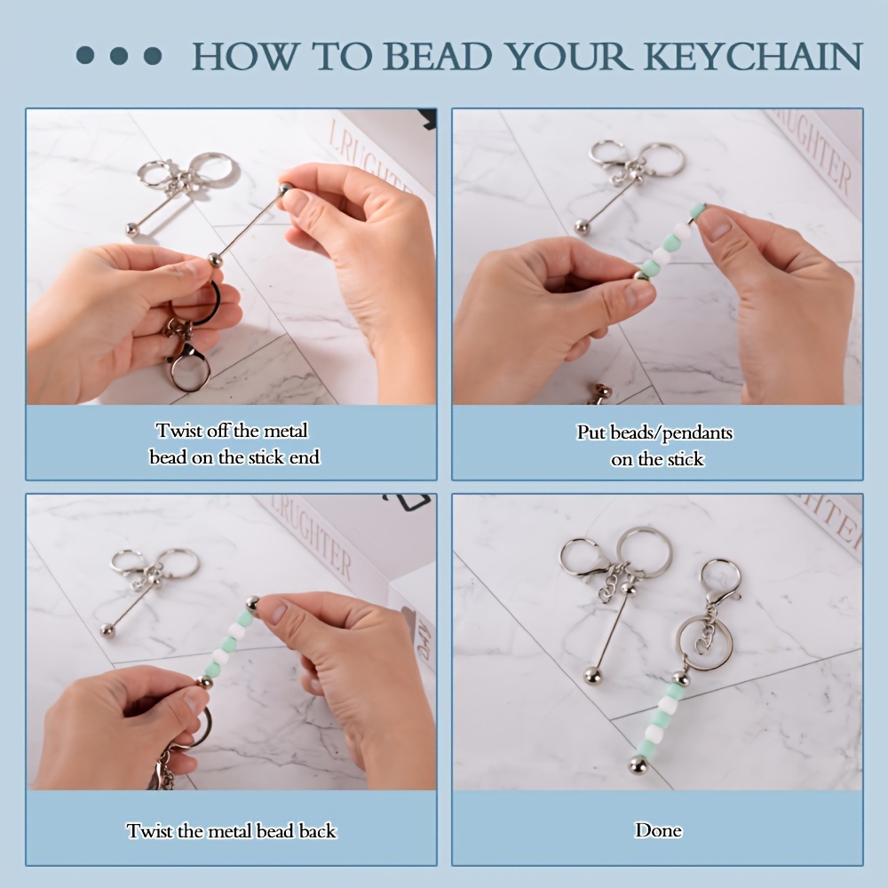 12pcs 경제적 인 섬세한 빈 키 체인 비드 막대 대 - Home Decor Essentials 리뷰 및 가격