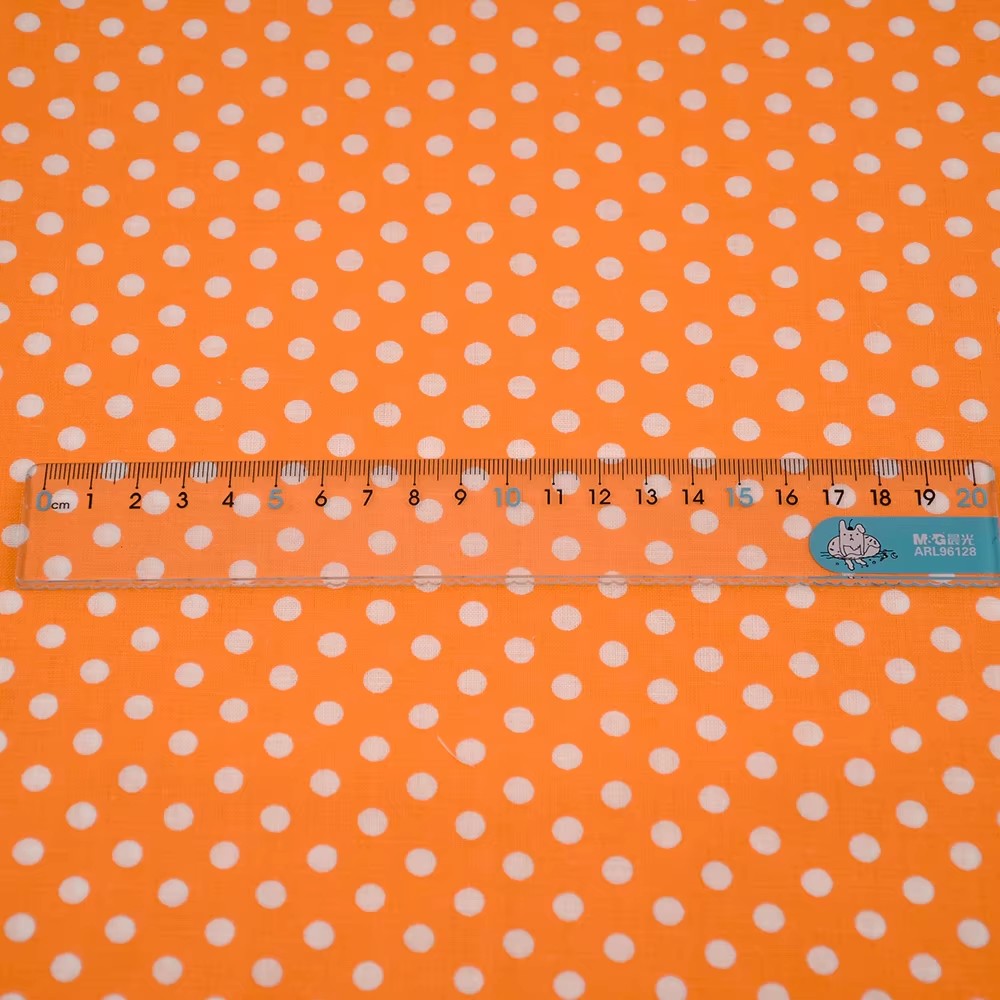 50X150CM 화이트 오렌지 폴카 도트 인쇄 코튼 원 - Home Decor Orange 리뷰 및 가격
