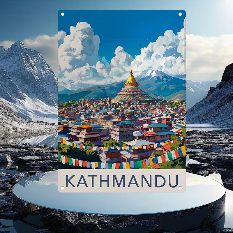 네팔 카트만두 철제 벽 장식 황금 탑 레트로 아트 벽걸 - Home Decor Kathmandu 리뷰 및 가격