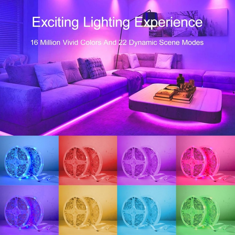 1-20m RGB LED 스트립 조명 5V USB 음악 - Home Decor App Free 리뷰 및 가격