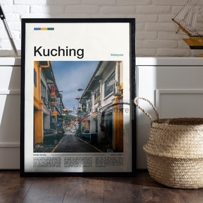 아시아 말레이시아 여행 포스터, 쿠알라 룸푸르 이포 쿠 - Home Decor Kuching 리뷰 및 가격