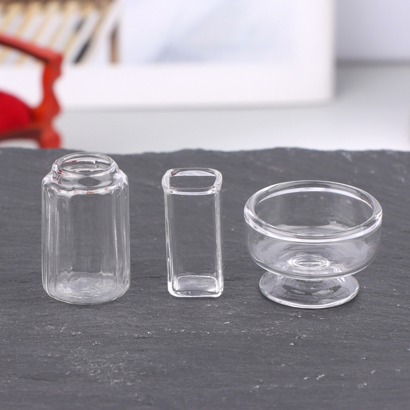 1:12 인형집 미니어처 유리 꽃병 디저트 컵 와인 병 - Home Decor Glass 리뷰 및 가격