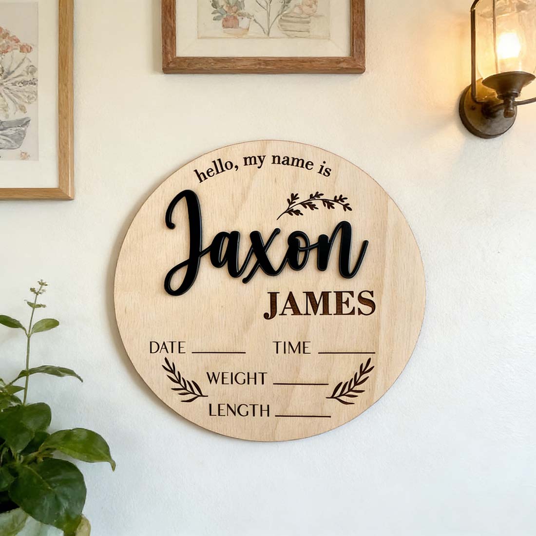 1Pc 맞춤형 아기 발표판 나무 이름표, 가정실 사무실 - Home Decor Happy 리뷰 및 가격