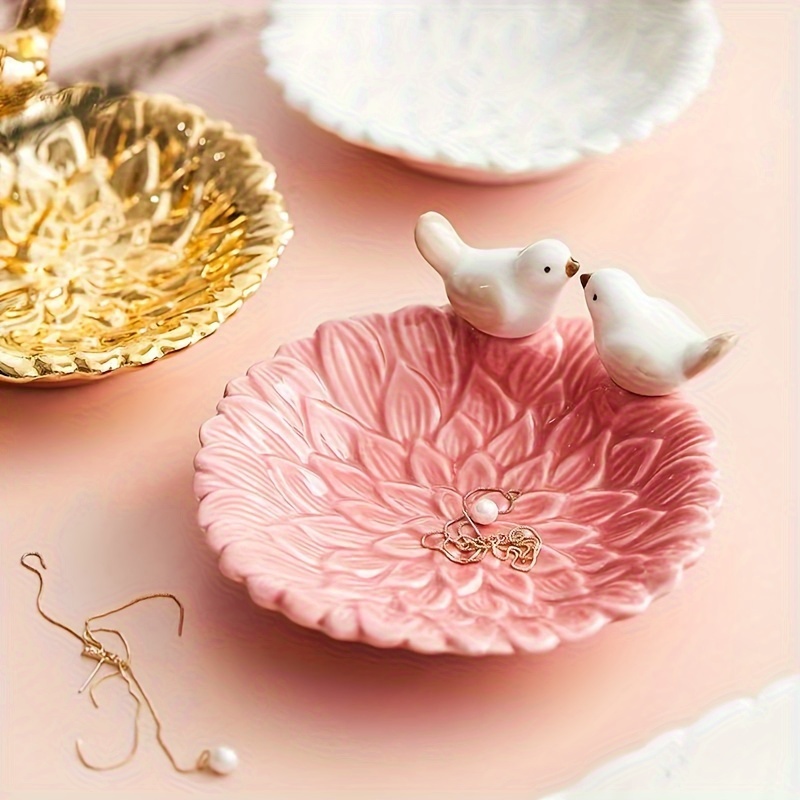 새로운 귀여운 새 딤섬 세라믹 트레이 키 보석 보관함  - Ceramic Trinket Dish 리뷰 및 가격