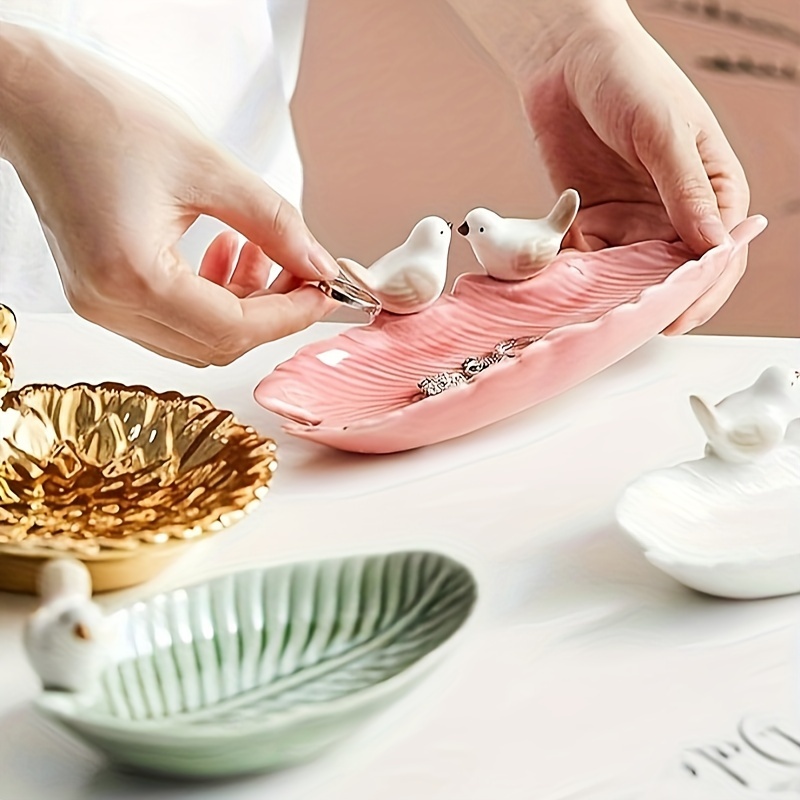 새로운 귀여운 새 딤섬 세라믹 트레이 키 보석 보관함  - Ceramic Trinket Dish 리뷰 및 가격