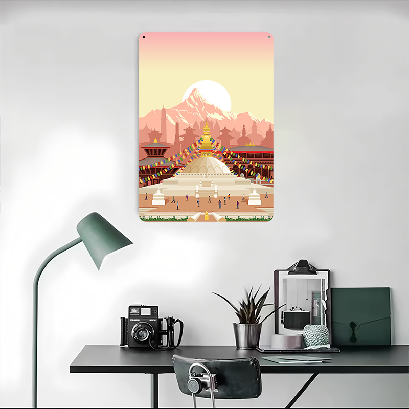 카트만두 여행 프린트 포스터 맞춤형 레트로 벽 예술 빈 - Home Decor Kathmandu 리뷰 및 가격