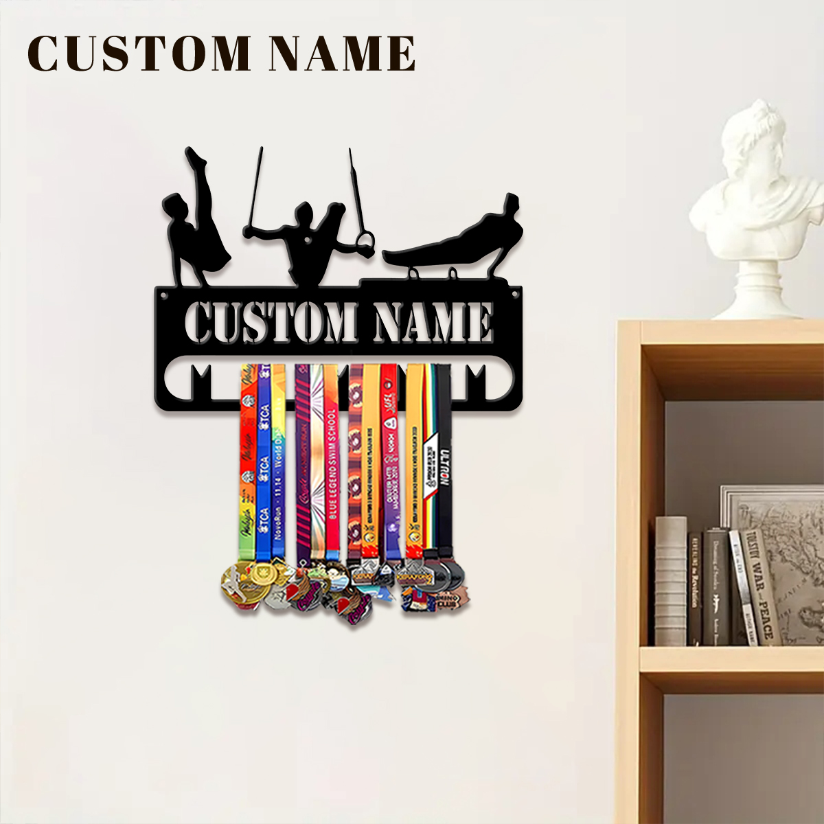 1pc 맞춤형 피트니스 금속 메달 걸이 홀더, 스포츠  - Home Decor Happy 리뷰 및 가격