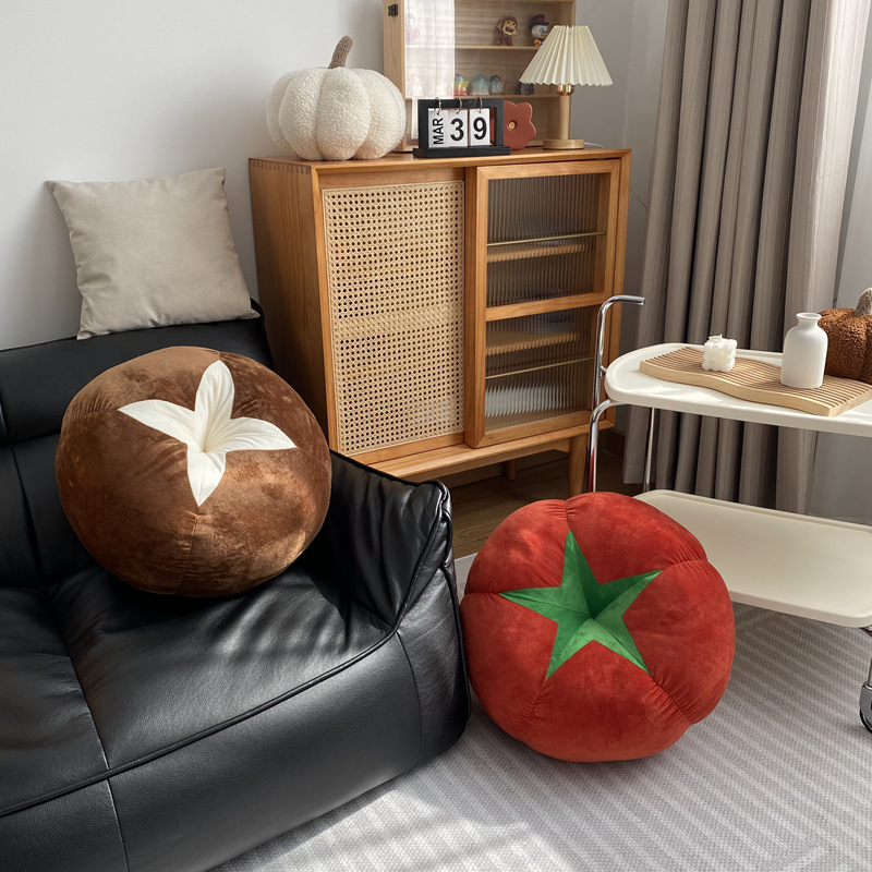 토마토 모양의 베개가있는 두꺼운 쿠션 야채 버섯 감 침 - Home Decor Aesthetic Pinterest 리뷰 및 가격