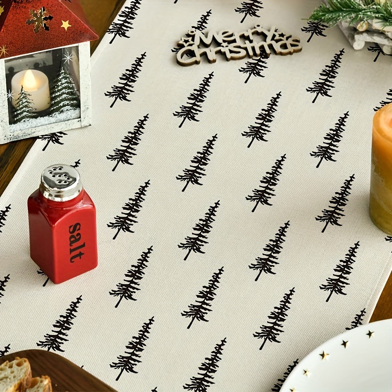 심플한 크리스마스 트리 테이블 러너 패션 핫 아이템 휴 - Linen Table Runner 리뷰 및 가격