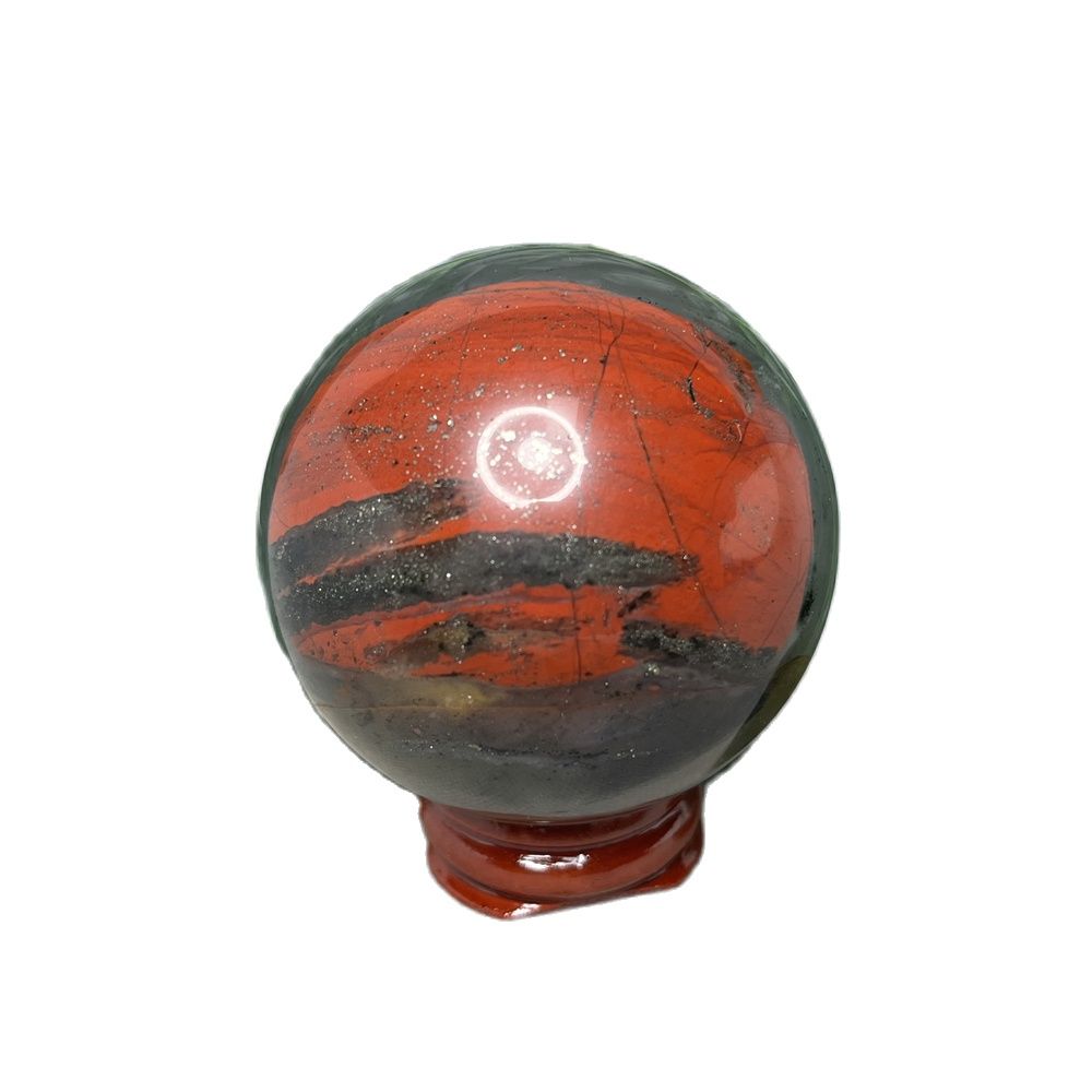 천연 암석 드래곤 블러드 스톤 마노 볼, 가정 영적 장 - Home Decor Za 리뷰 및 가격