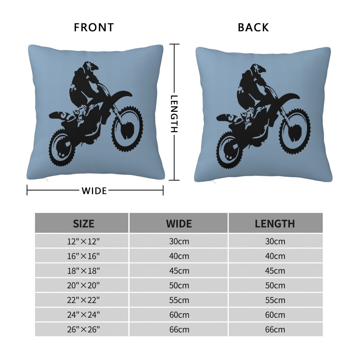 Moto X Dirt Bike 모노톤 벡터 아트 스퀘어 - Home Decor Vector 리뷰 및 가격