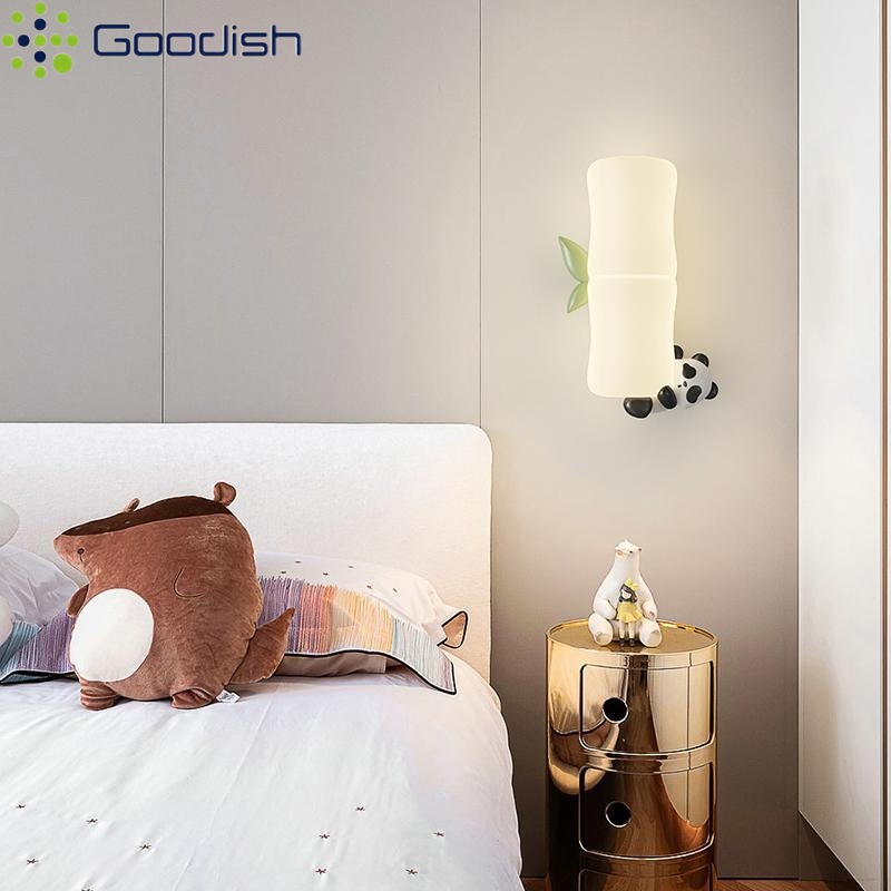 어린이 현대 대나무 벽 램프 아기 방에 대 한 팬더 원 - Home Decor Wall Molding 리뷰 및 가격