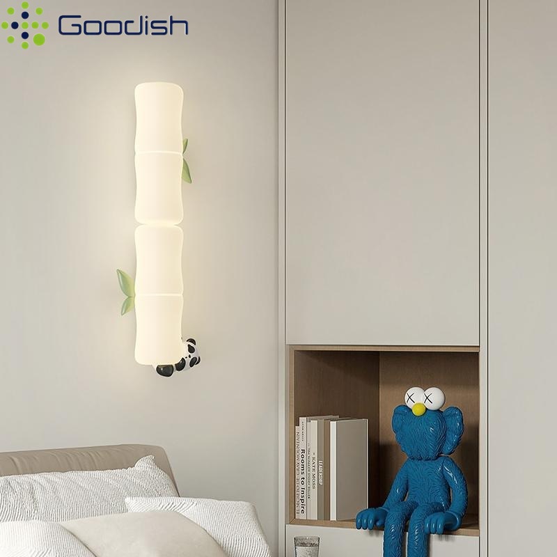 어린이 현대 대나무 벽 램프 아기 방에 대 한 팬더 원 - Home Decor Wall Molding 리뷰 및 가격
