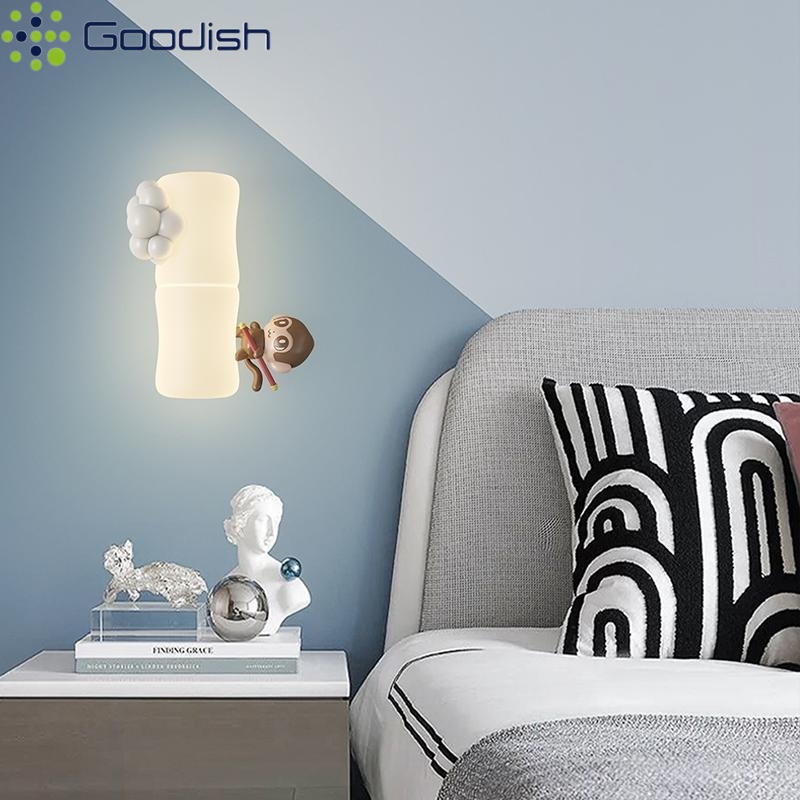 어린이 현대 대나무 벽 램프 아기 방에 대 한 팬더 원 - Home Decor Wall Molding 리뷰 및 가격
