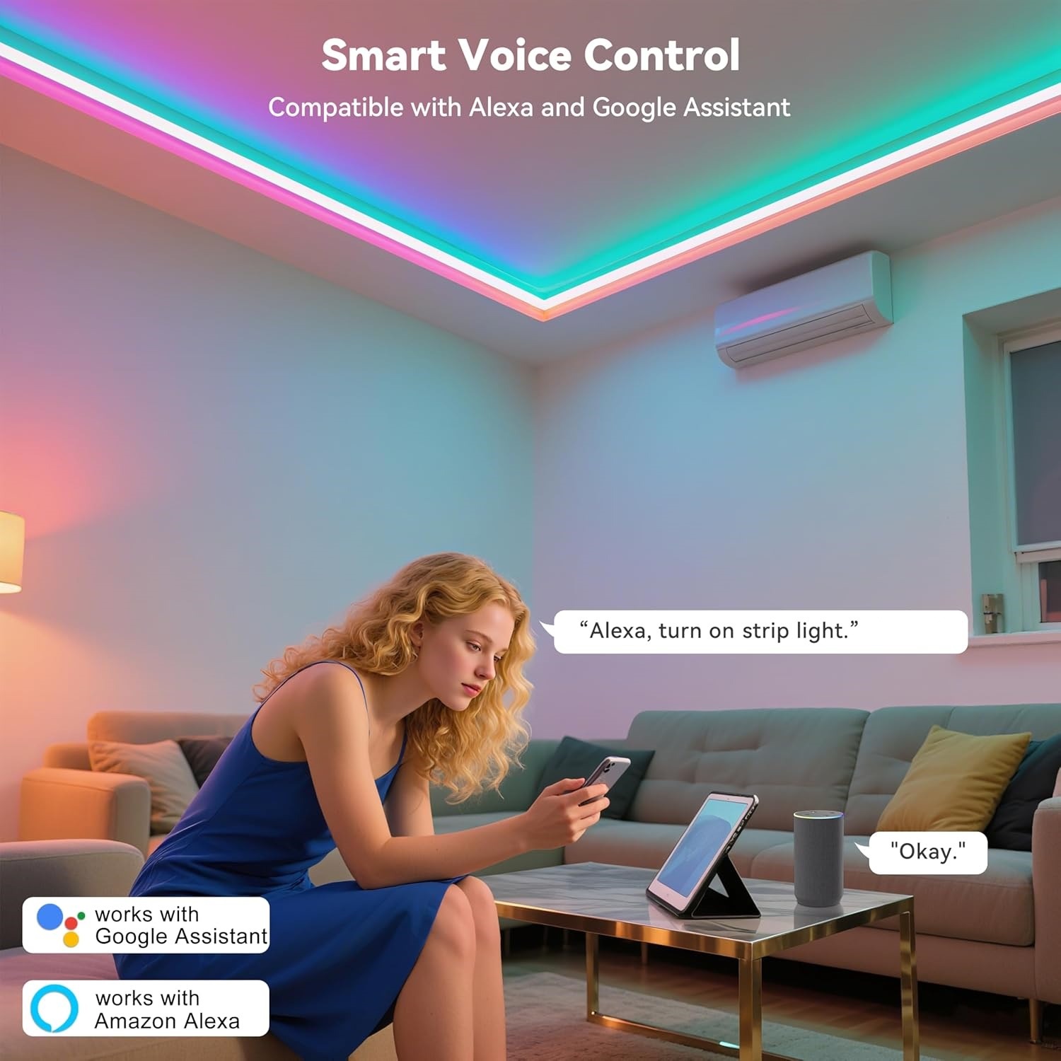 10M 20M 30M RGB LED 조명 스트립 룸 램 - Home Decor App Free 리뷰 및 가격