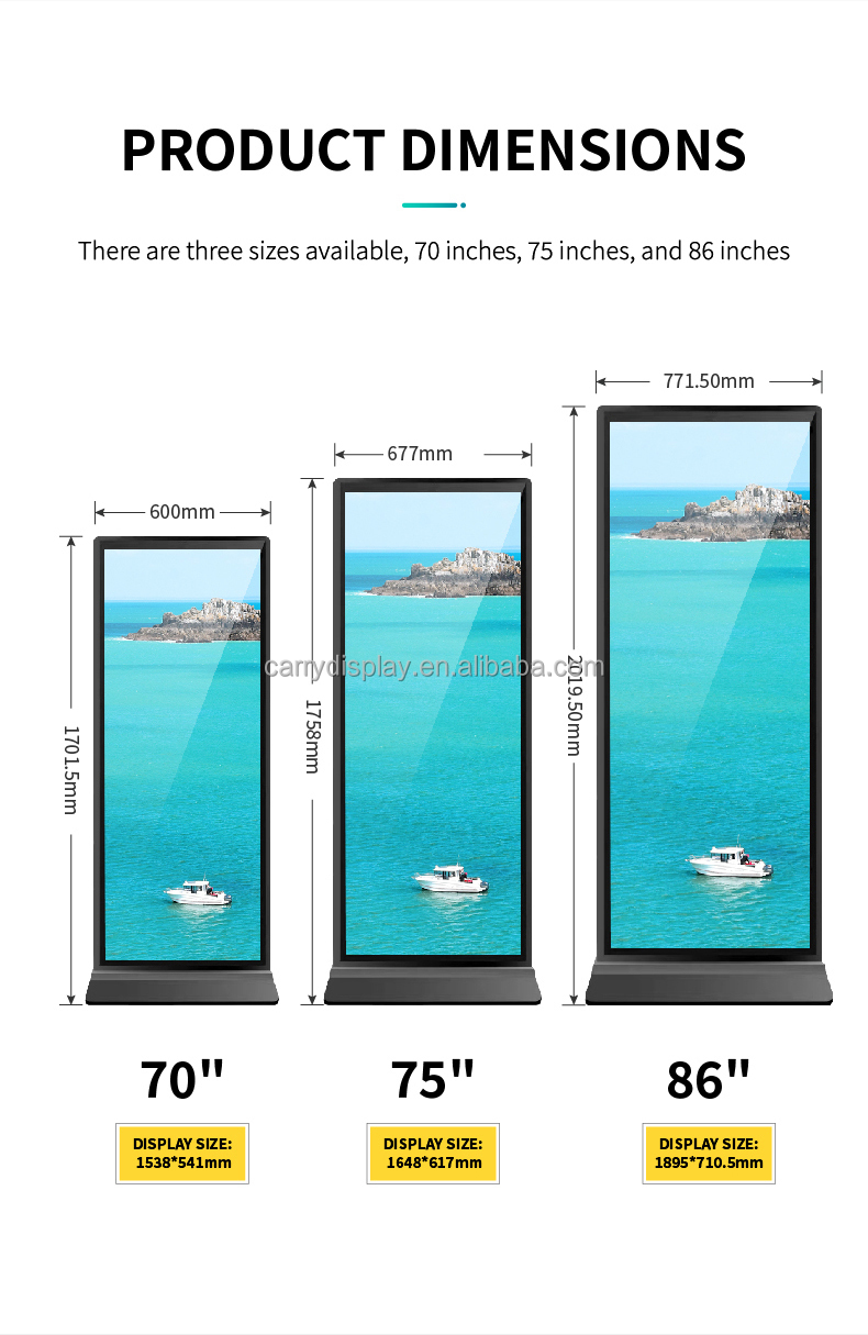 75인치 플로어 스탠딩 터치스크린 키오스크 토템 4K  - Flooring Home Decor 리뷰 및 가격