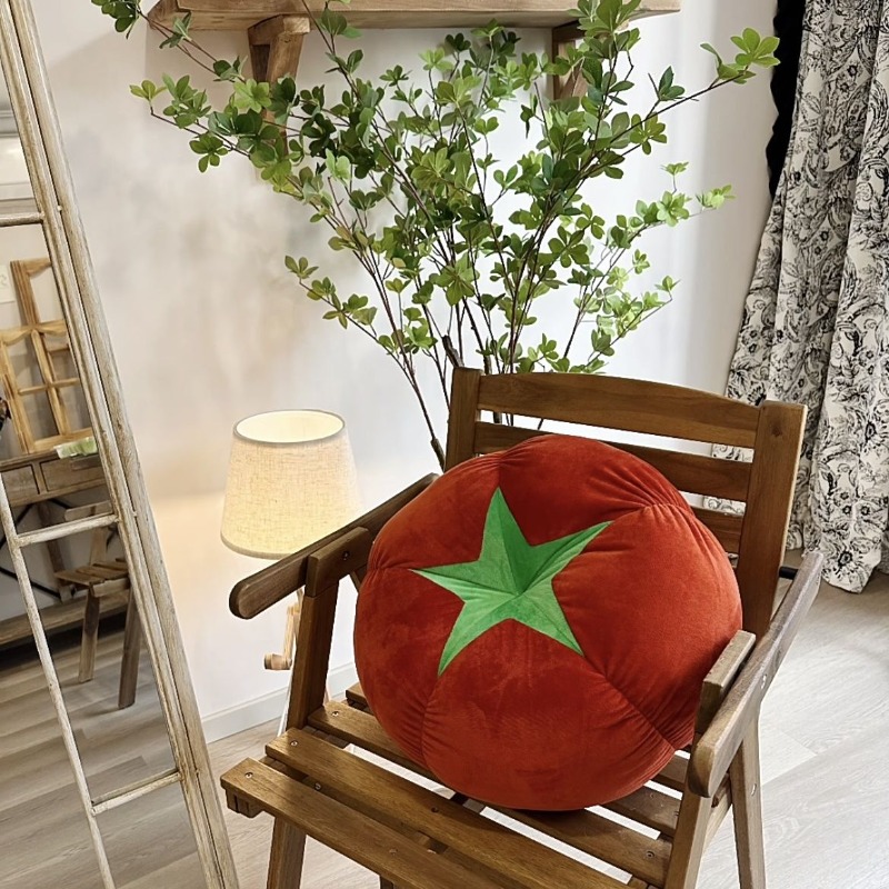 귀엽고 부드러운 버섯 모양 토마토 푸톤 쿠션 베드 쿠션 - Home Decor Aesthetic Pinterest 리뷰 및 가격