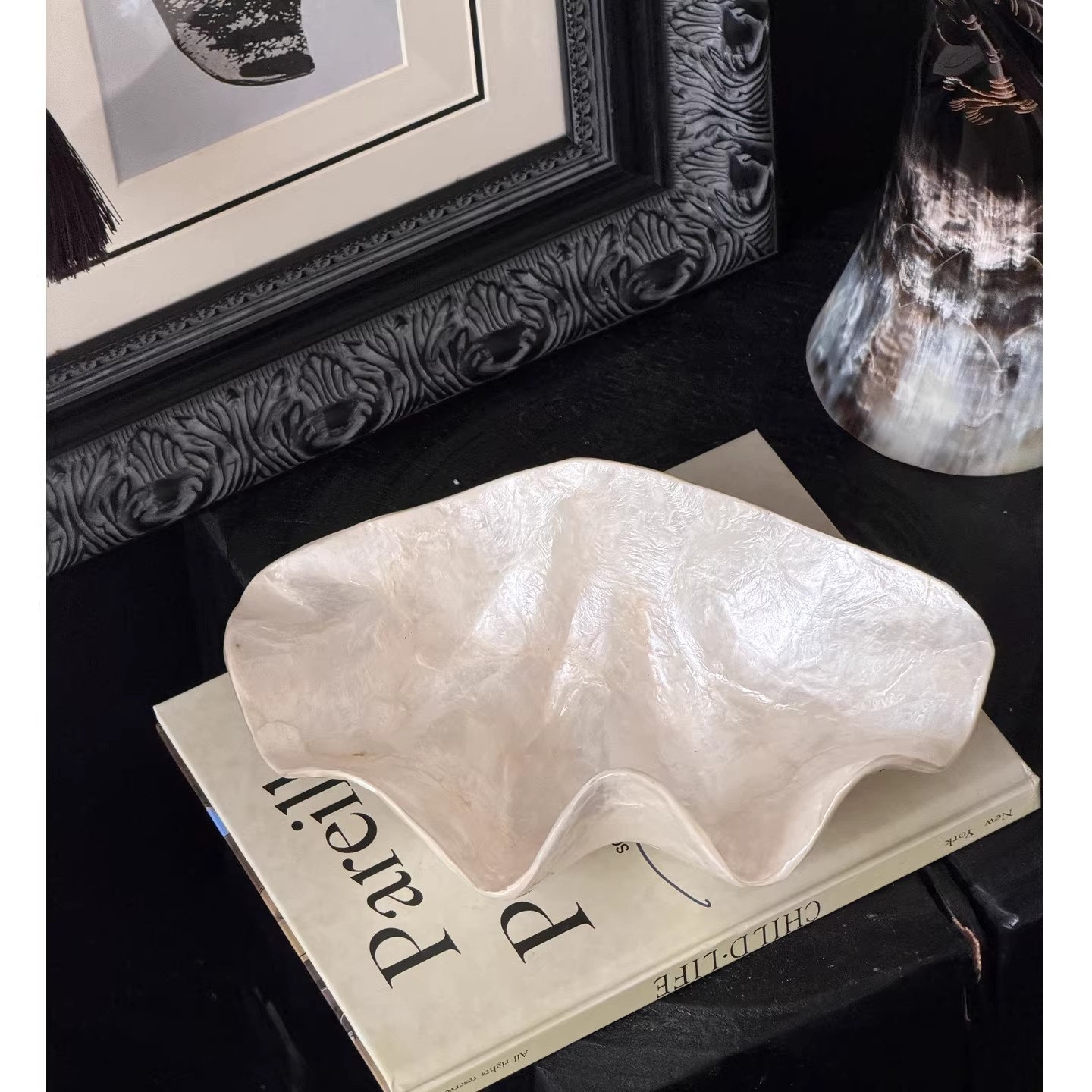 쉘 트레이 모조 조개껍질 그릇 데스크탑 보관함 보관 트 - Ceramic Trinket Dish 리뷰 및 가격